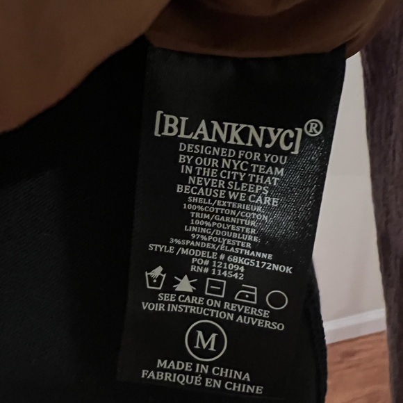 BLANKNYC  Moto cotton textured jacket. Medium NWT 100% Cotton - Picture 10 of 10